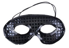 NEW Lot of 3 - ASK-IT SEQUIN HALF MASK-BLACK
