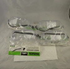 Tarvol Safety Goggles Breathable Lightweight Full Coverage One Size Lot Of 4