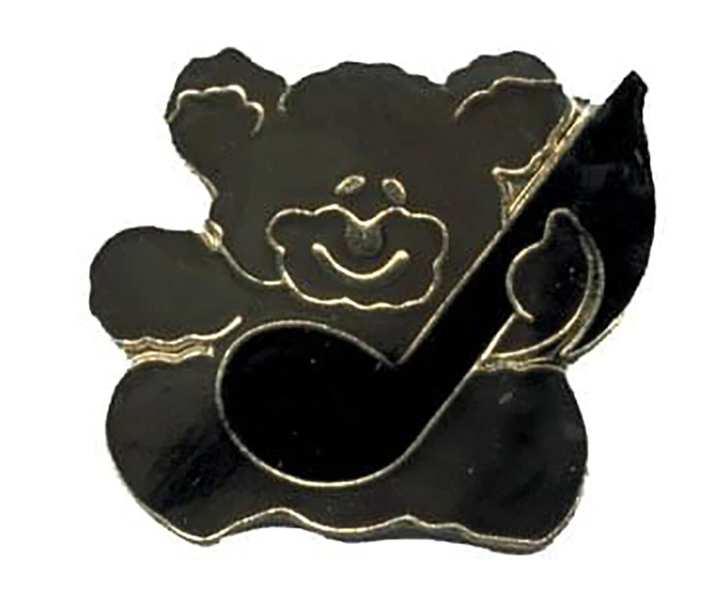 Pack of 24 Bear With Eighth Note Bike Motorcycle Hat Cap Lapel Pin HP4127