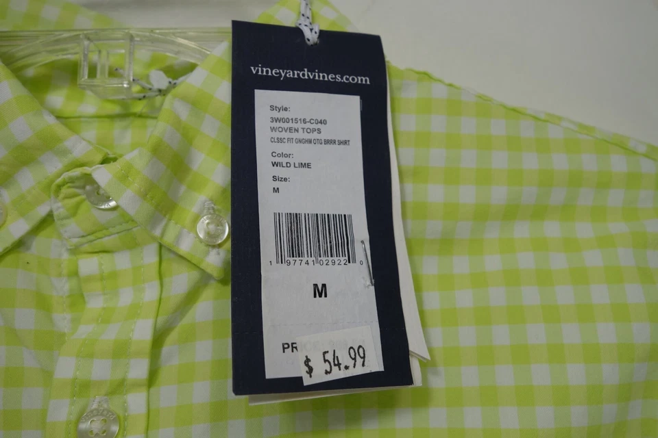 Vineyard Vines Niños Niños Verde OTG Brr Rendimiento Botón Talla M (12-14) Foto 3 de 4