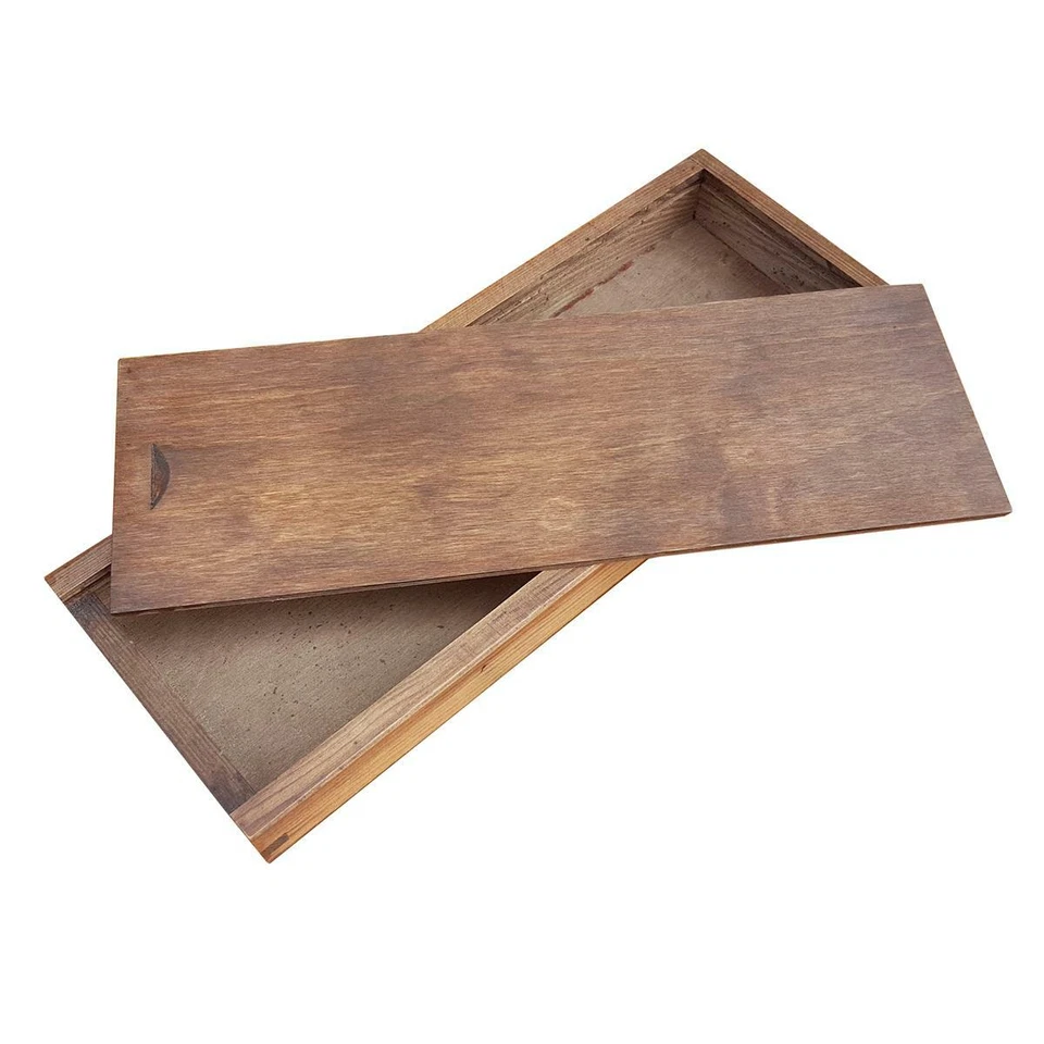 WOODEN BOX WHIT SLIDING LID 30x11x3cm in BROWN COLOUR - Image 2 of 4