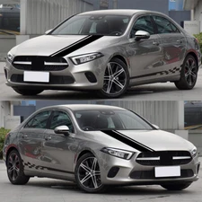 Long Racing Stripes Car Set Vinyl Decals Stickers Graphics Auto Side Body 5Pcs