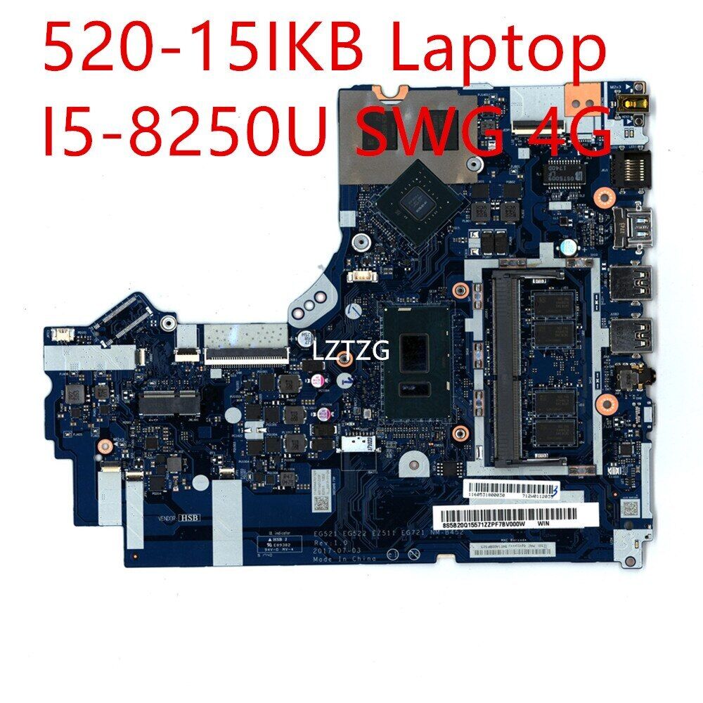 Motherboard For Lenovo ideapad 520-15IKB Laptop I5-8250U SWG Motherboard For Lenovo ideapad 520-15IKB Laptop I5-8250U SWG