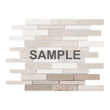 Beige Sand Crema Marfil Marble Stone Glass Mosaic Tile Kitchen Wall Backsplash