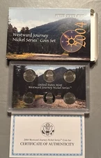 2004 U.S. MINT Westward Journey Nickel Series Coin Set Original Box & COA 6 Coin