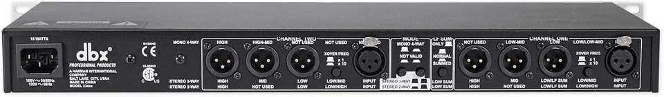 dbx 234XS 4 Way Stereo/Mono Crossover JP NEW - Image 3 of 4