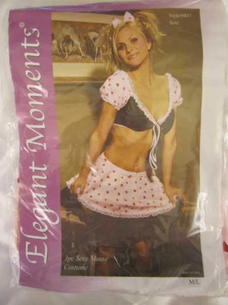 Elegante Momentos 9437 Disfraz Sexy Ratón Bar Criada 3 piezas varios tamaños NUEVO Foto 2 de 3