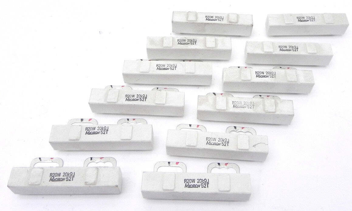Micron 52T Ceramic Resistor R20W 20KΩJ (Lot of 12) | eBay Micron 52T Ceramic Resistor R20W 20KΩJ (Lot of 12) | eBay