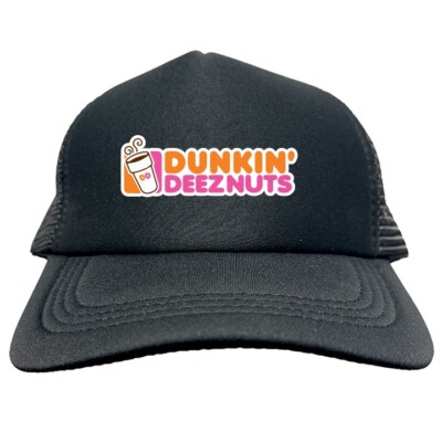 DUNKIN DEEZ NUTS Trucker Cap Foam Baseball Cap Hat Logo Mesh HF0055