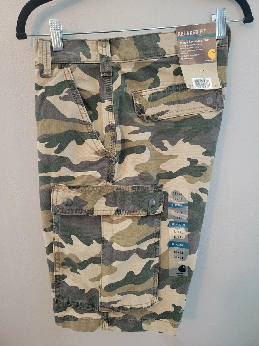 Carhartt rugged cargo shop camo short