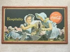 Vintage, ORIGINAL, 1950 Coca-Cola, Coke, Soda, "Scarce" Cardboard Sign, VG