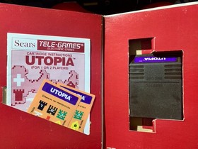 SUPER VIDEO ARCADE SEARS INTELLIVISION 9 GAME LOT CIB UTOPIA &1 DK CART  TESTED