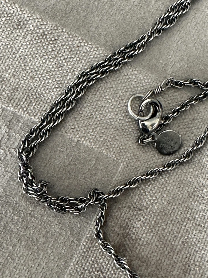 Collar Colgante Alexis Bittar Turquesa Pavé Cristal Ovalado Gunmetal Foto 4 de 4