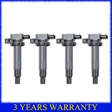 4PCS Ignition Coil 90919-02240 For Toyota Yaris Prius C Echo 2000-2018 1.5L