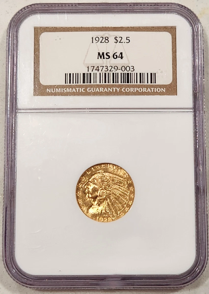 1928 Year Quarter Eagle $2.50 US Gold Coins (Pre - 1933) for sale