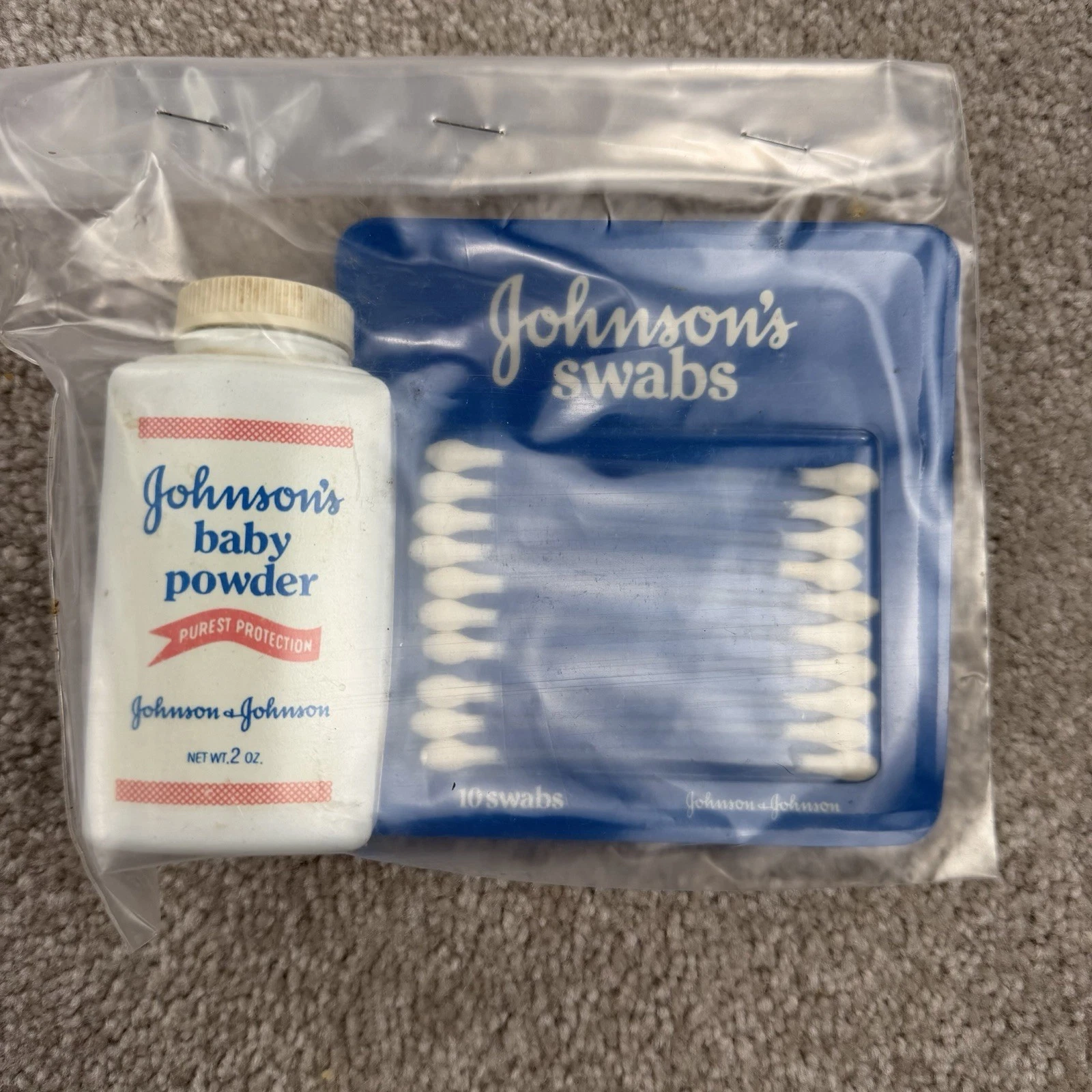 Vintage Johnson Baby Powder Bottle Purest Protection 2 oz Movie Prop Q Tip
Opens in a new window or