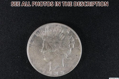 NobleSpirit (JL) Desirable 1923 D Silver Peace  Dollar Choice AU / BU Slider