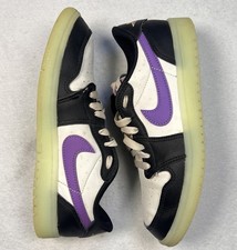 Nike Air Jordan 1 Low OG Youth Size 3 Shoe Black Glow in the Dark HF0410 001