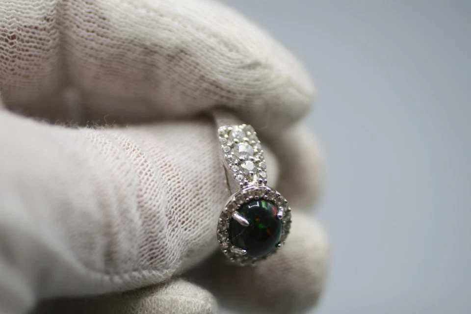 Anel de opala preto Michael Valitutti - Imagem 4 de 4