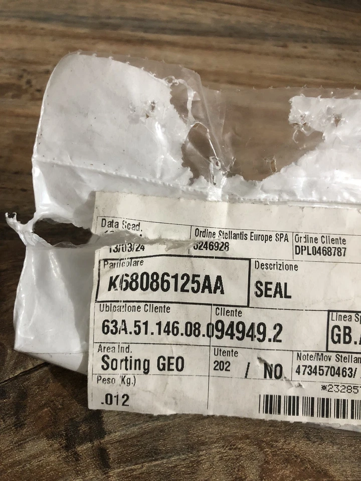 Genuine Jeep Sealing Ring Air Conditioner | K68086125AA - Image 4 of 4