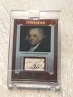 USA president JOHN ADAMS RELIC Handwritten Word  RARE Card 82/99