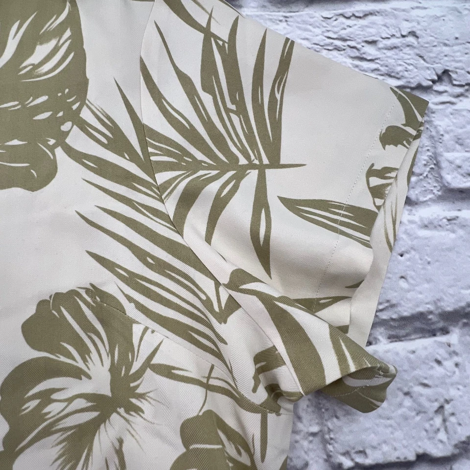 Hilo Hattie Mujer XL Seda Hawaiana Camisa Abotonada Tropical Aloha Manga Corta Foto 4 de 4