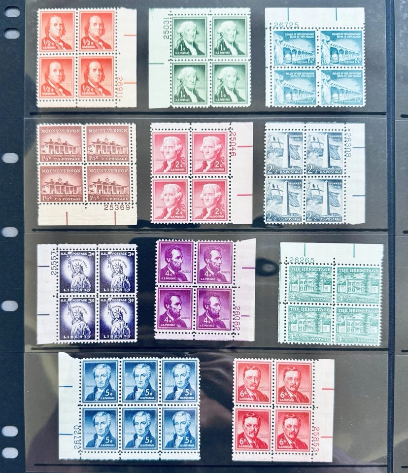 SoCo Stamps US Sc# 1030-1049 Set of 21 Liberty Series 1¢ to 40¢ MNH - Image 2 of 4