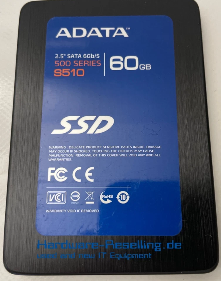 ADATA 500 Series S510 SSD 60GB 2,5" SATA III 6G MLC AS510S3-60GM