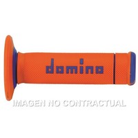 Griffe Domino Aus Road X - Treme Orange-Blau RäUmen D 22 MM L 118 FüR Motorrad