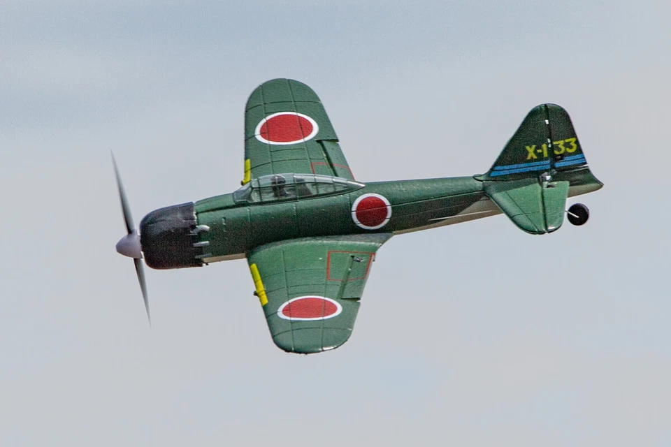 Mitsubishi A6M Zero Micro Warbirds RTF RC Airplane w/PASS Stability Assist - Image 2 of 4