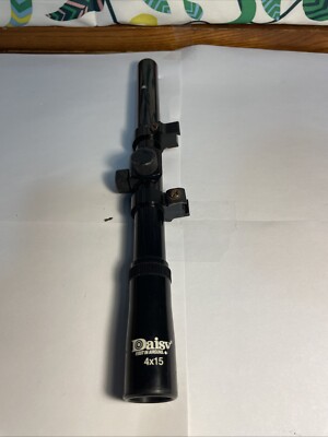 Daisy Rifle Scope Daisy 4x15 Air Rifle Scope Fixed 4 Power BB Pellet Gun Hunting Target ...