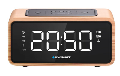Blaupunkt CR65BT  FM-Radio AUX USB Bluetooth MP3 Wecker Holz Retro
