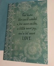 Happy Birthday Friend Sister Brother Wife Religious God Knew 5”x7” Greeting Card