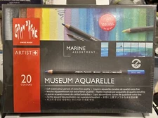 Caran Dache Museum Aquarelle Soft Watercolour Pencil Sketching Artist Colour Set