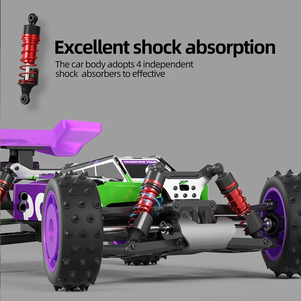 1:16 4WD RC Car Remote Control High Speed 70KM/H Brushless Monster Truck for Kid - Image 3 of 4