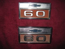 1966 Chevy Truck C60 Fender Emblems Badge Original OEM GM 3874045