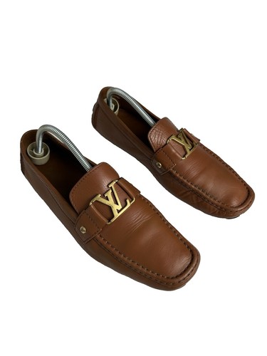Authentic Louis Vuitton Hockenheim Red Mens Moccasin/Loafer US9.5