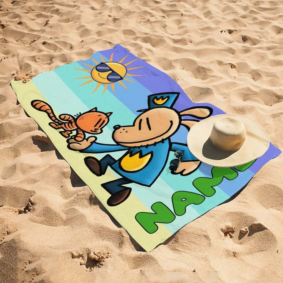 Toalla de playa para perro hombre regalo, parque acuático y toalla de baño regalo, regalo de cumpleaños para niños Foto 3 de 4