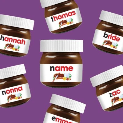 Personalised Nutella Original Label - For 25g or 30g Nutella Jar! - image 1 of 2