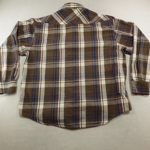 Camicia vintage Dakota cinque fratelli a quadri uomo 4XL flanella a scatto western cowboy lavoro - Foto 8 di 9