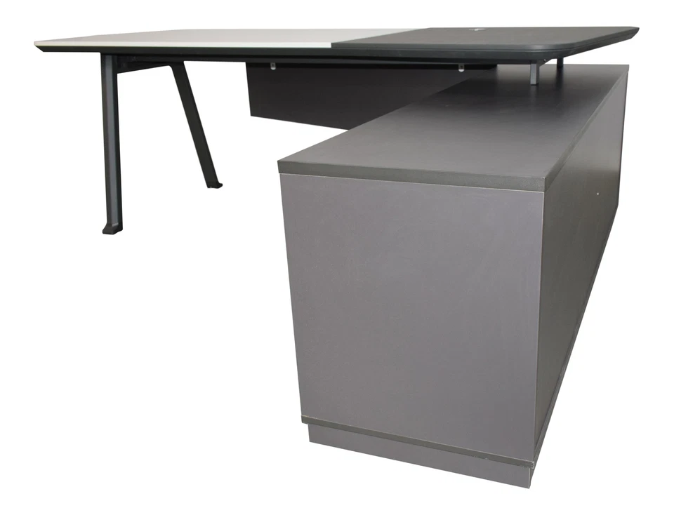 Chef Schreibtisch Carolina Büromöbel Winkelschreibtisch Eckschreibtisch links - Bild 4 von 4