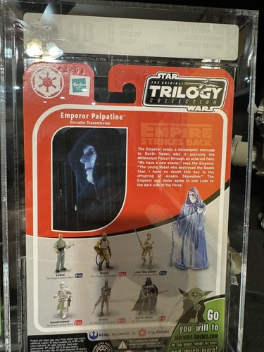 Star Wars 2004 Hasbro Emperor Palpatine Executor Transmission AFA 80 NM OTC - Picture 2 of 3