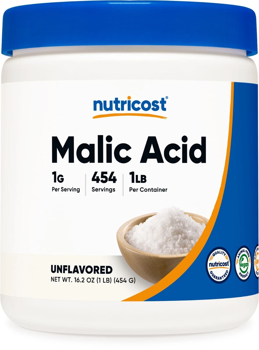 Malic Acid, 1lb-Malic Acid. Food Grade Malic Acid