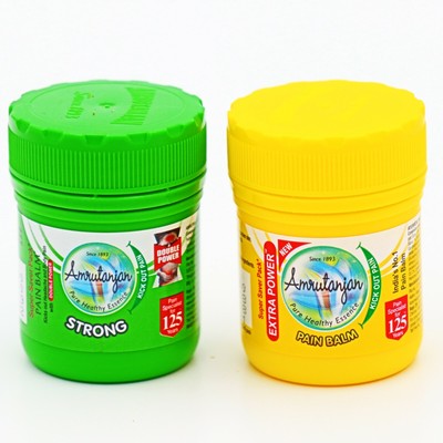 Set Of 2 Amrutanjan Pain Balm Extra Power Yellow Double Power Green 25g Ebay