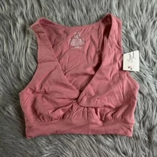 Secret Treasures Wireless Sleep Bra Womens Size XS (0-2) Pink Wirefree Pull Over