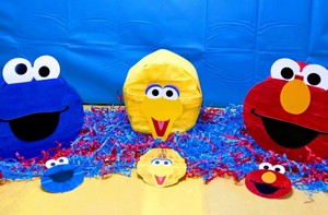 sesame street diaper cake