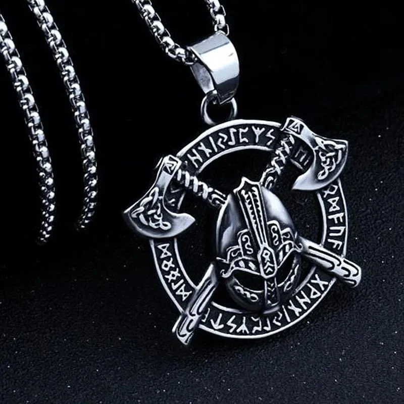 VETEMENTS Collane Ciondolo Maschera Guerriero Collana Catena Acciaio Inox Gioielli Moda