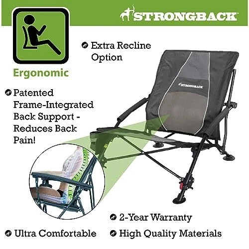Beach Chairs Low Gravity Recliner 2.0 Portable Beach Chair