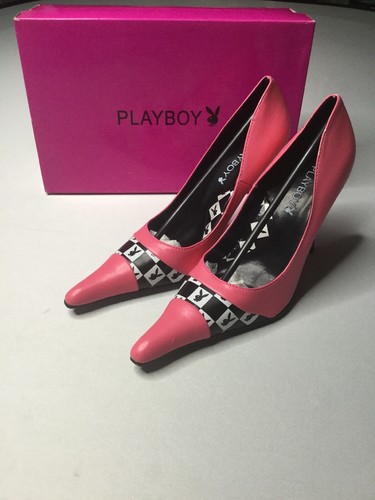Playboy Bunny Heels Shoes Pumps Pink 