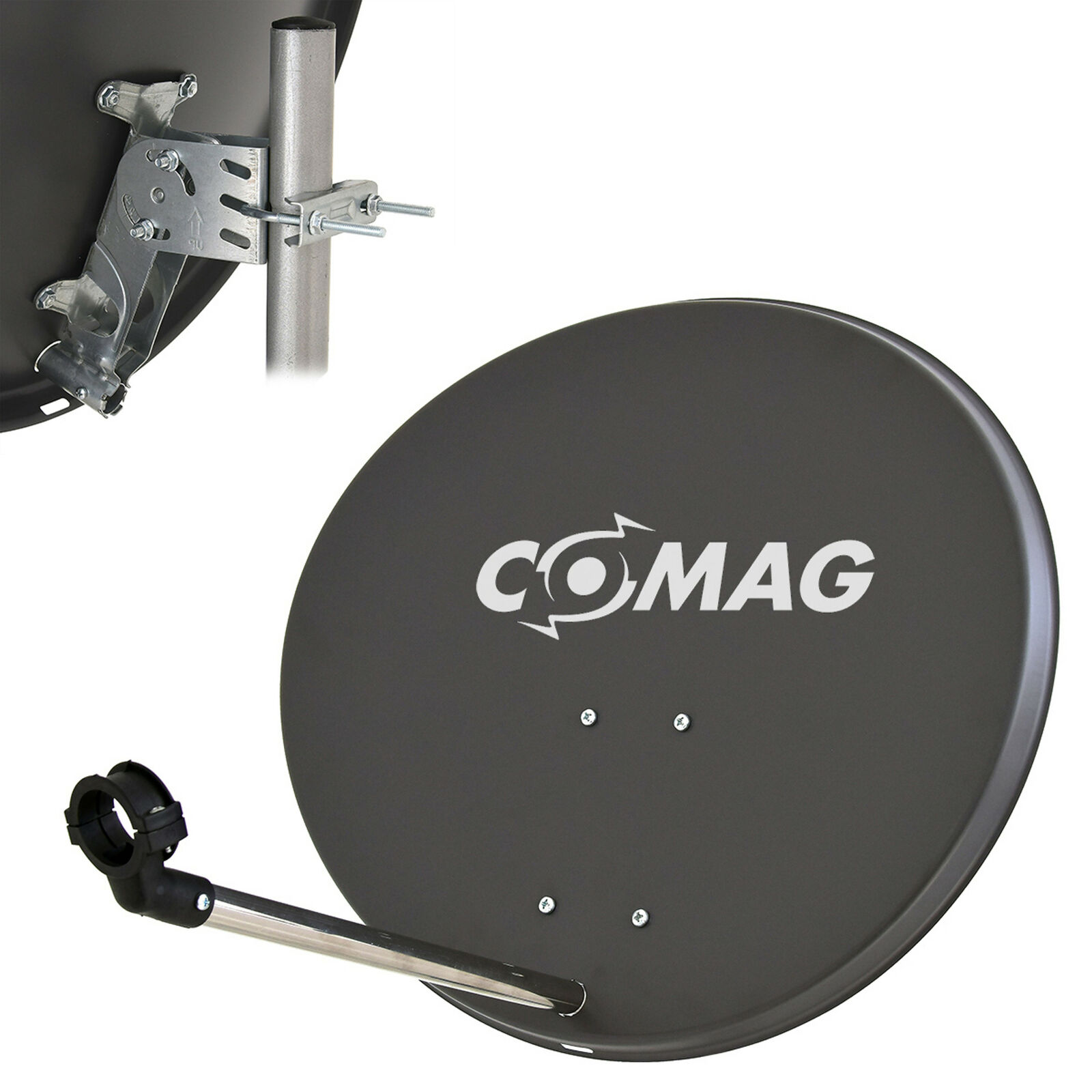 COMAG 60 cm Satelliten SAT Spiegel Schüssel Antenne Digitale Anlage HDTV HD 4K d